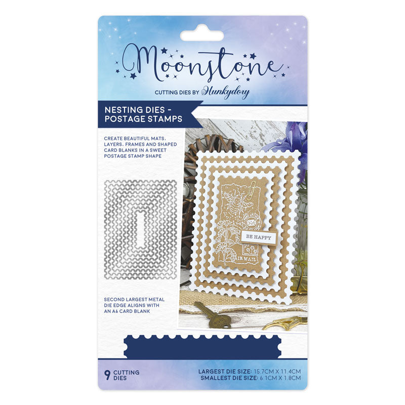 Moonstone Dies - Nesting Dies - Postage Stamps