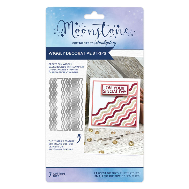 Moonstone Dies - Wiggly Decorative Strips