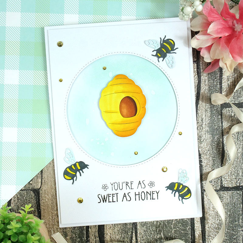 For the Love of Stamps - Bees & Butterflies Sentiments