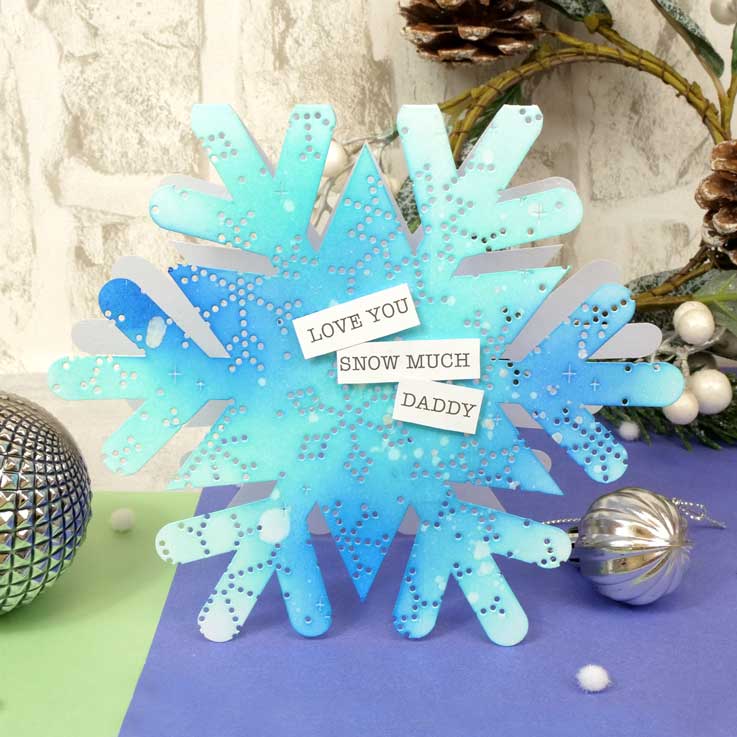 Moonstone Dies - Pierced Snowflake Background Panel