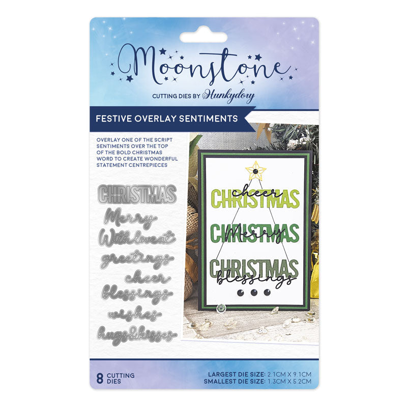 Moonstone Dies - Festive Overlay Sentiments