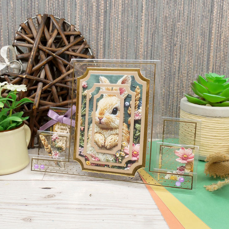 Moonstone Dies - Mini Straight Edged Nesting Dies - Inverted Corner Rectangles