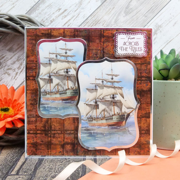 Moonstone Dies - Mini Straight Edged Nesting Dies - Pretty Label