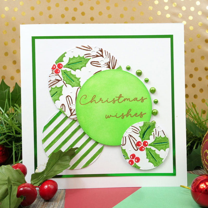 Moonstone Embossing Folders - Christmas Foliage