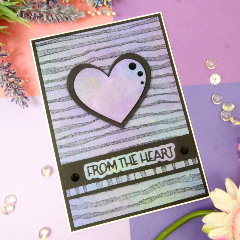 Moonstone Embossing Folders - Distressed Stripes