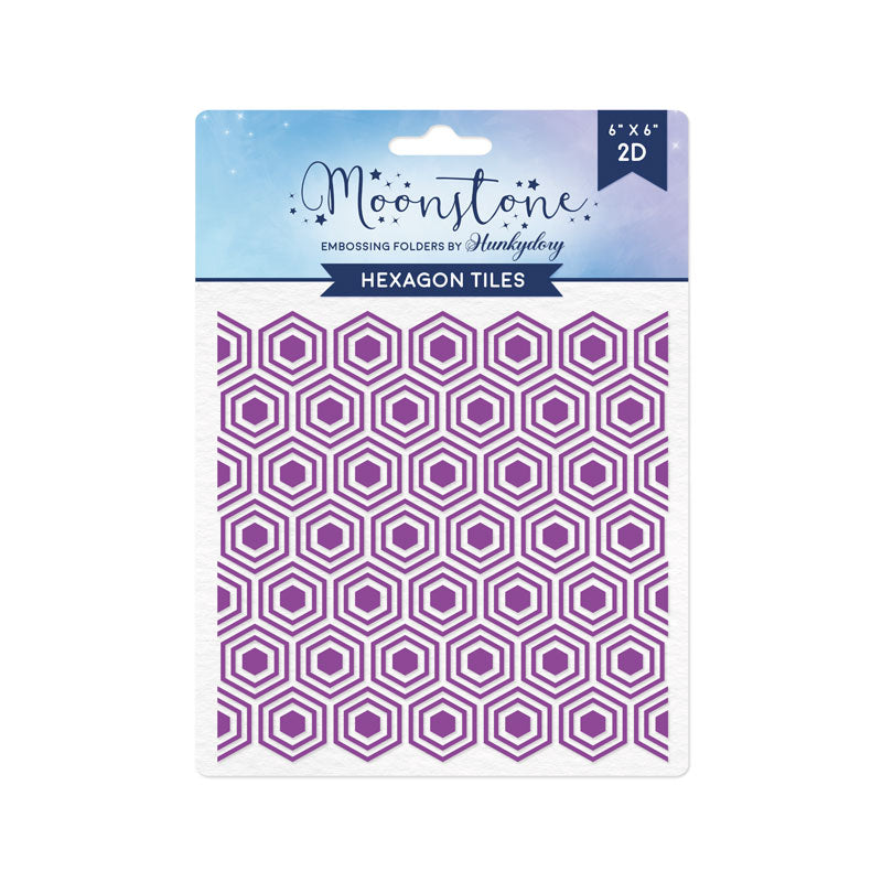 Moonstone Embossing Folders - Hexagon Tiles