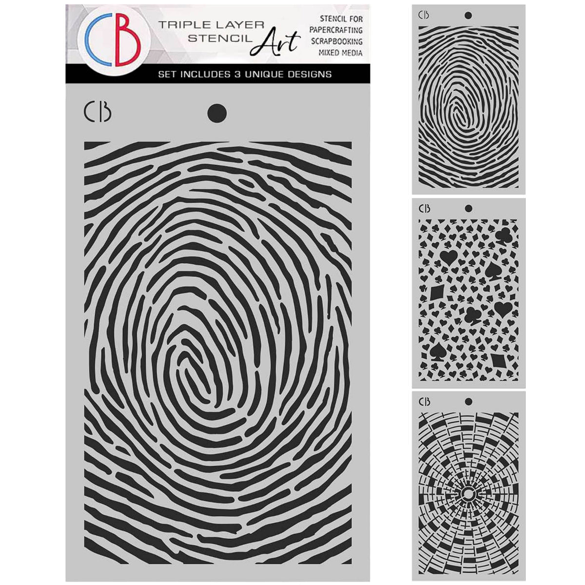 The Last Mystery Stencil Mix 5"X8"– Triple Layer Set (3 Unique Designs)