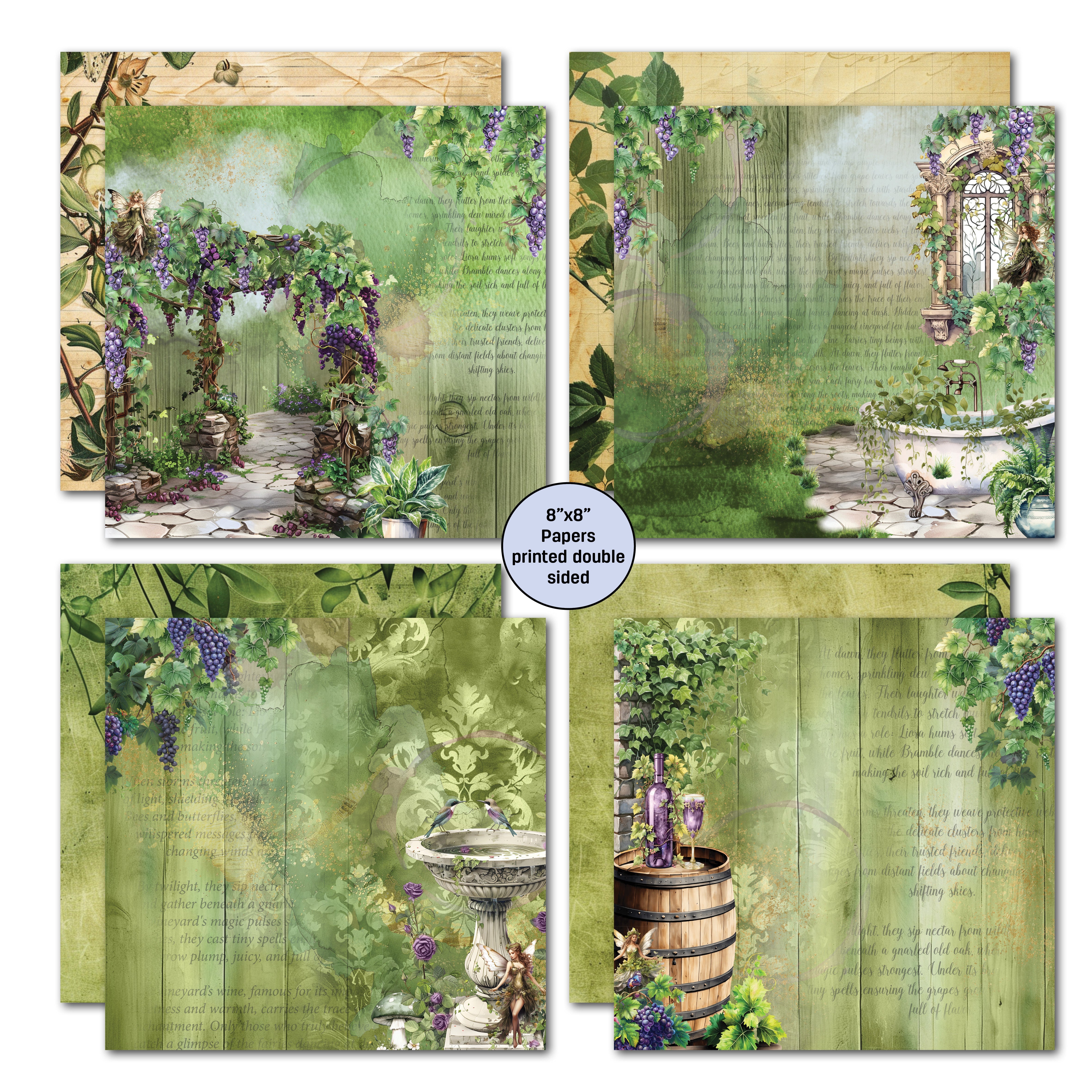 3Quarter Designs Magical Vines 8x8 Paper Pack