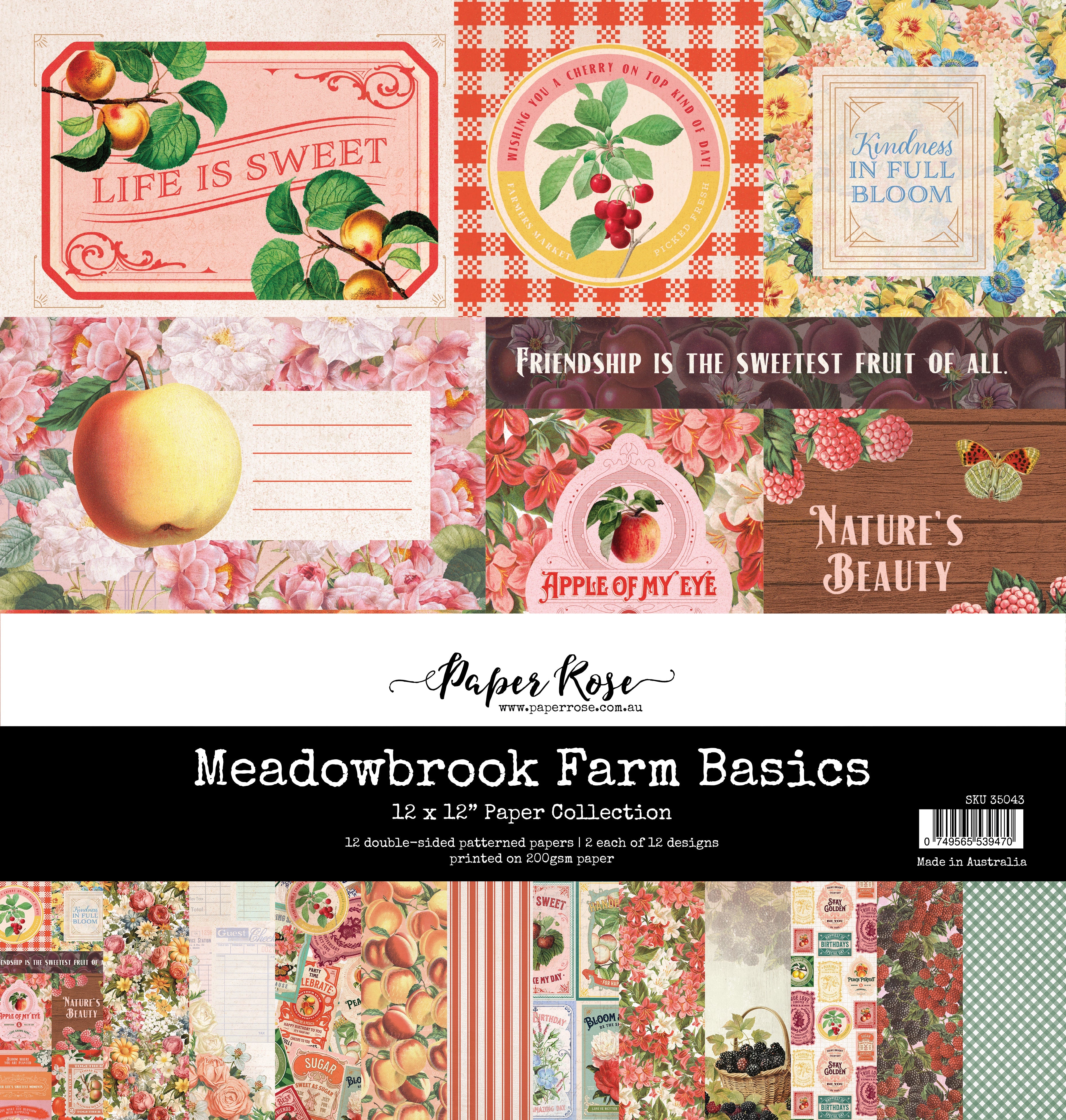 Meadowbrook Farm Basics 12x12 Paper Collection 35043