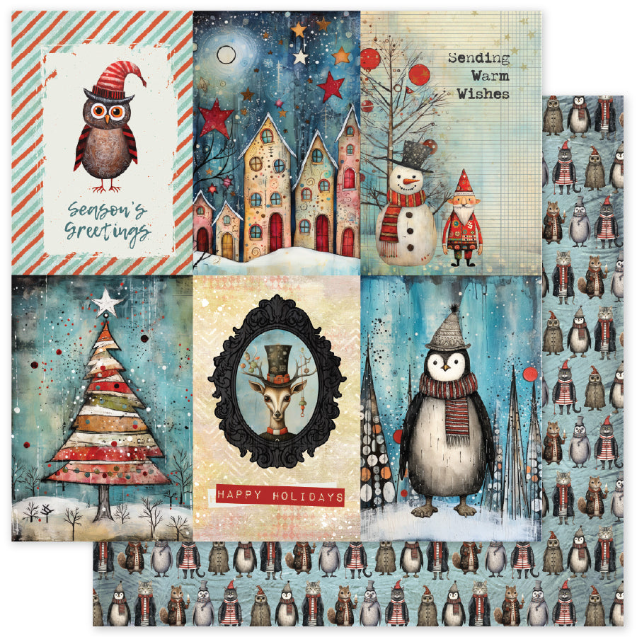 Merry and Bright F 12x12 Paper 35662