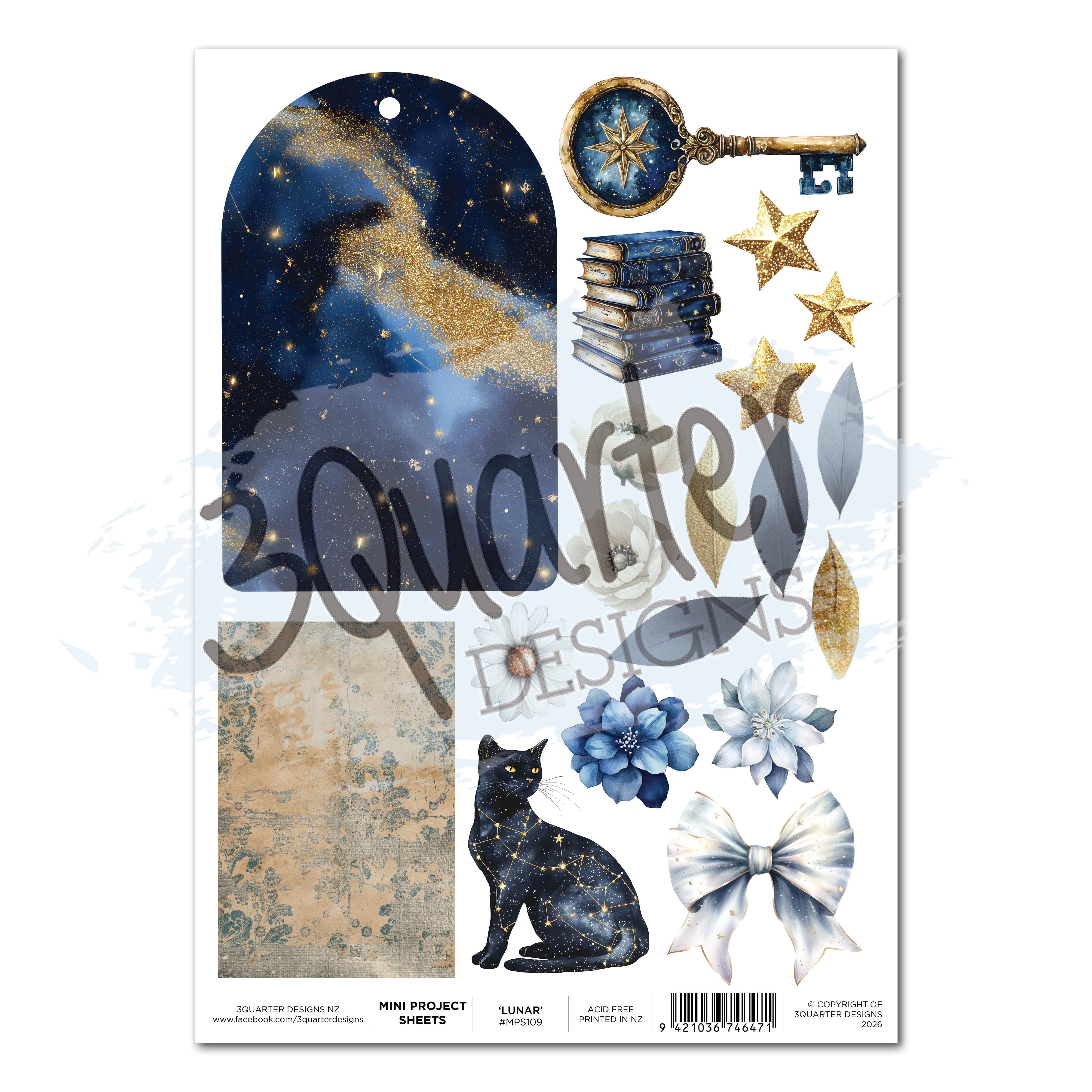 3Quarter Designs Lunar Horoscopes - Mini Project Sheet