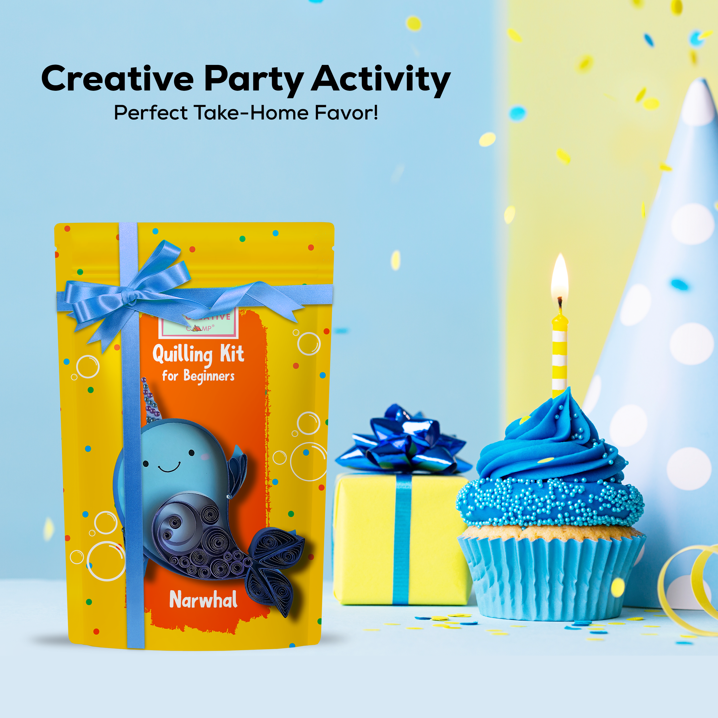 My Creative Camp Narwhal Quilling Kit