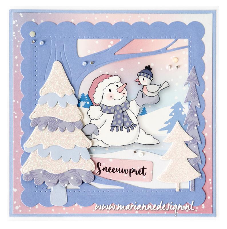 Marianne Design A4 Cutting Sheet - Eline's Winter Dreams