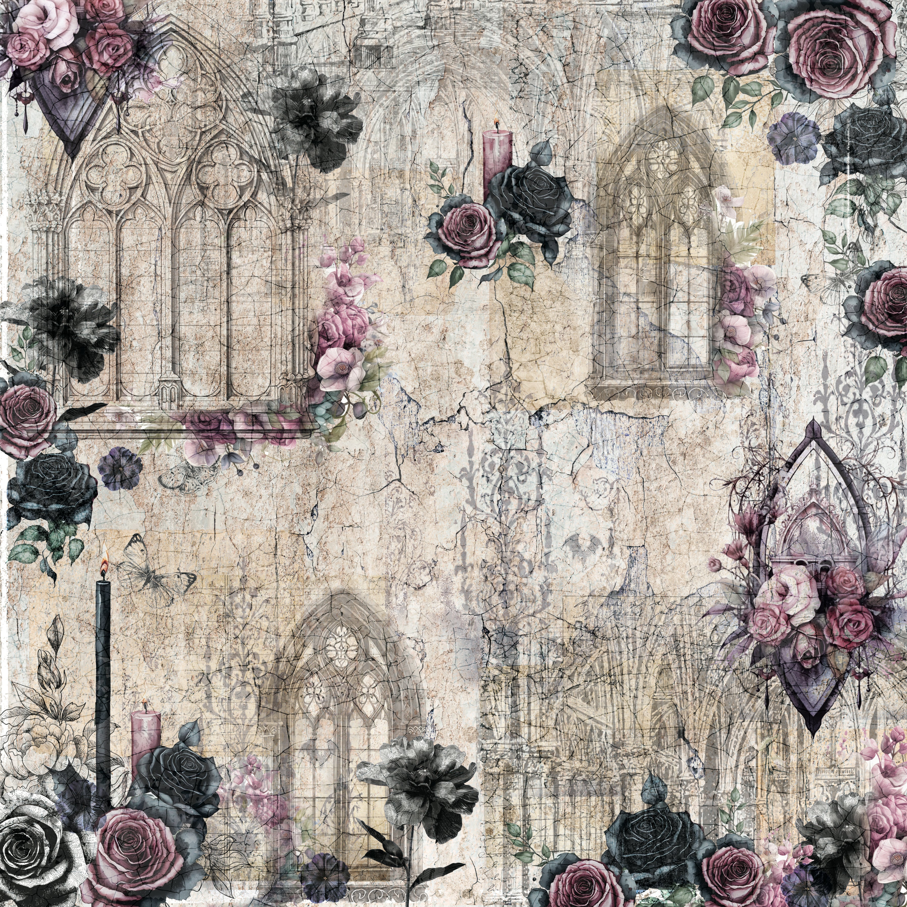 Sara Signature Thorn & Bloom 12" x 12" Paper Pad