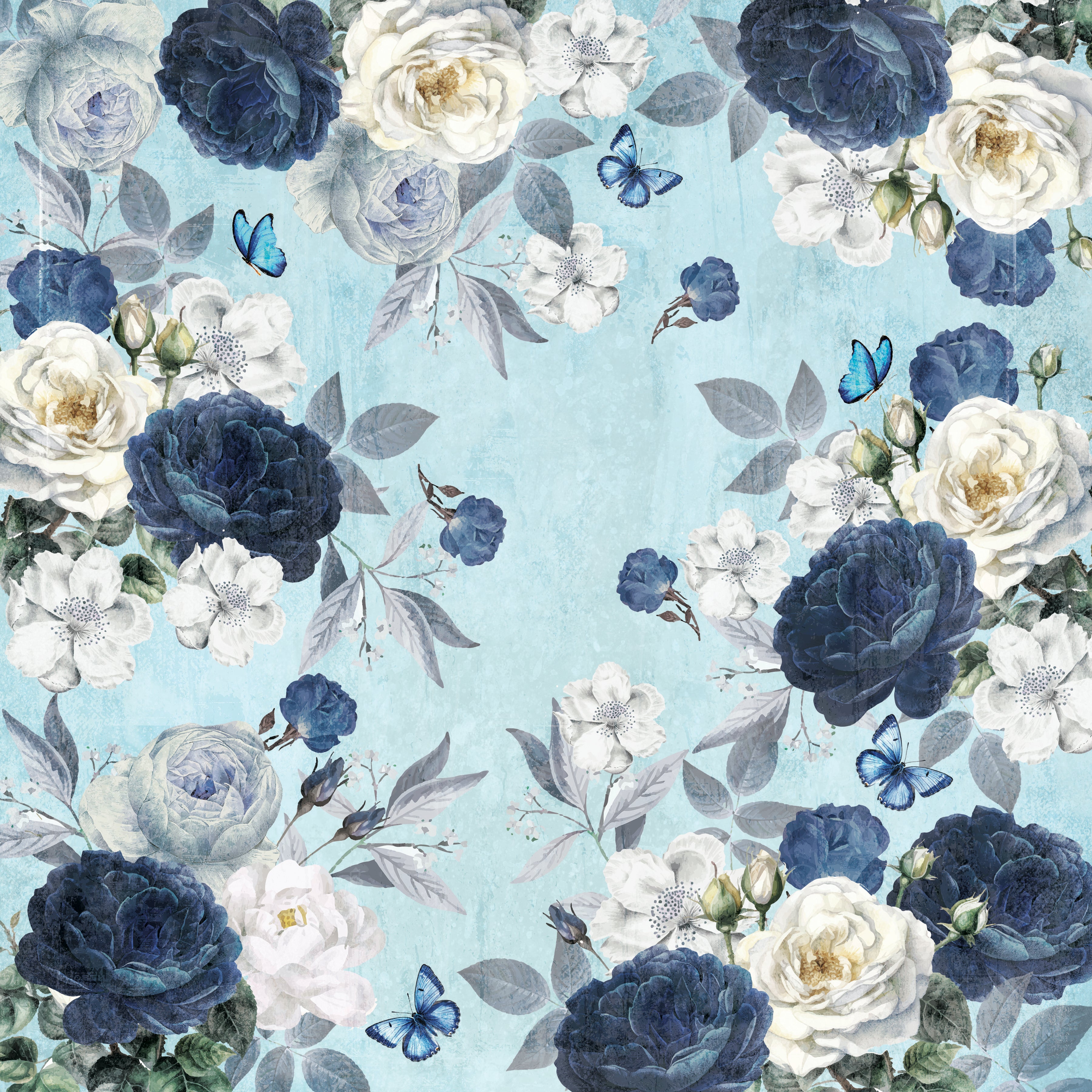 Nature's Garden - Midnight Floral - 12"x12" Paper Pad