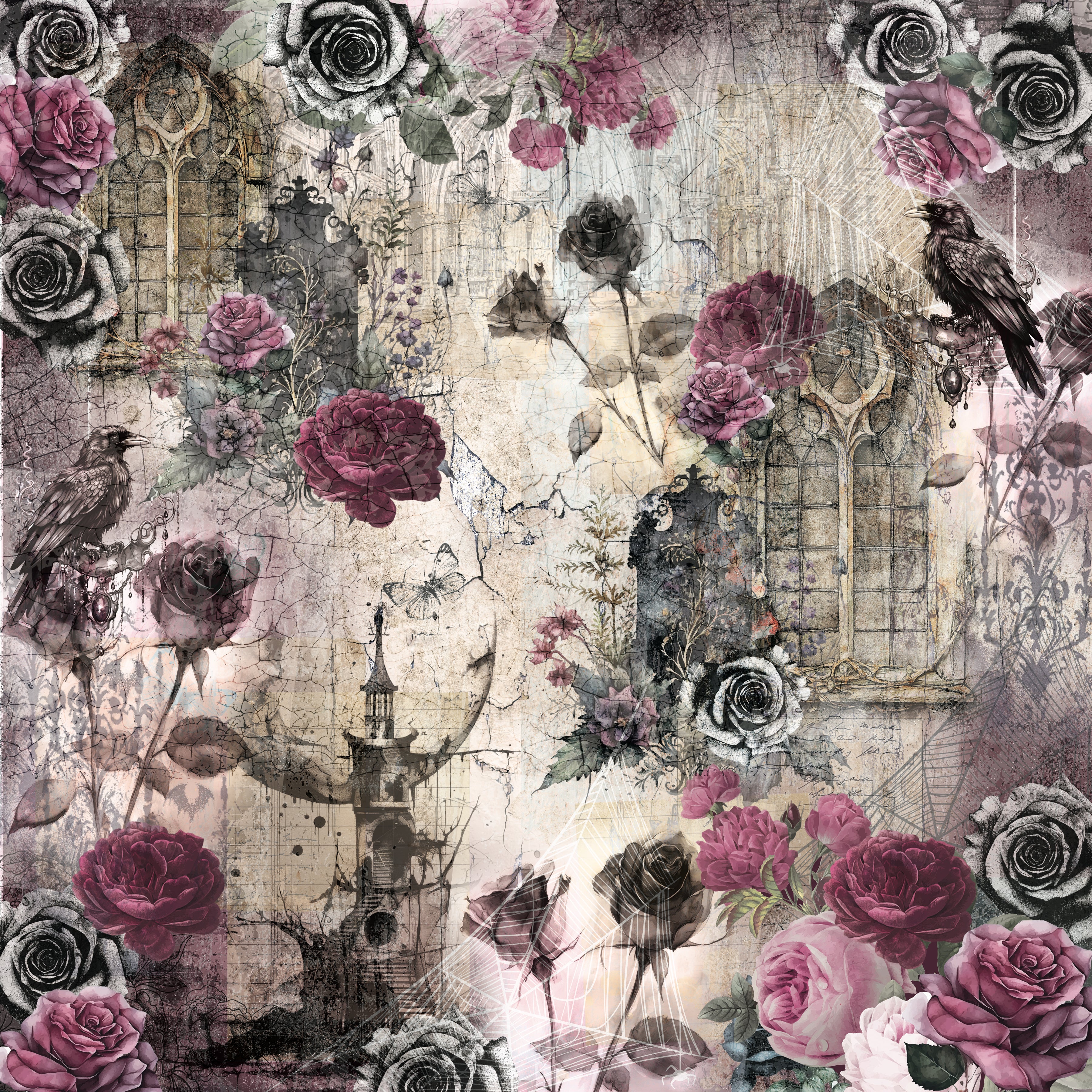 Sara Signature Thorn & Bloom 12" x 12" Paper Pad