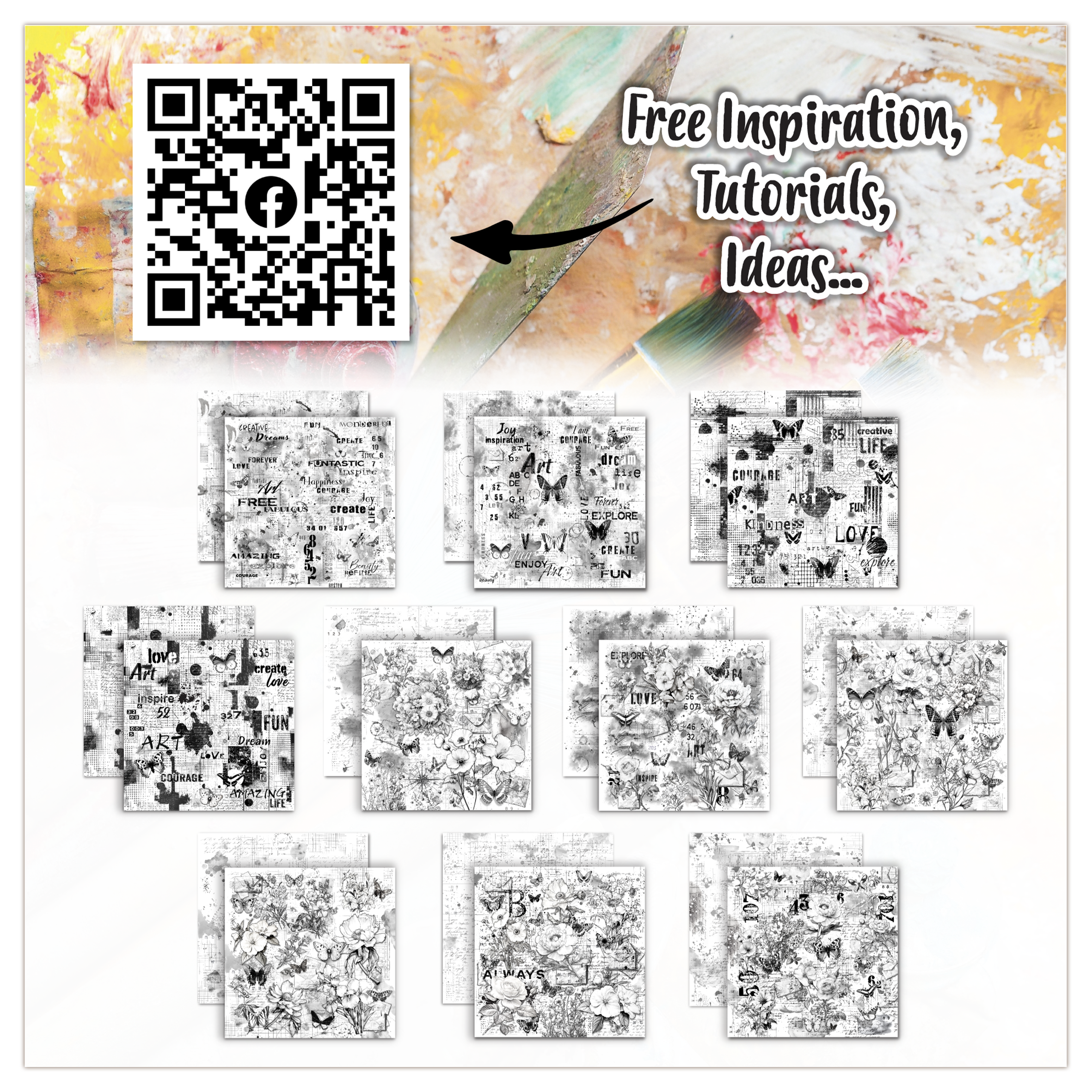 AALL and Create - 6x6 Design Paper - Graph Paper Garden