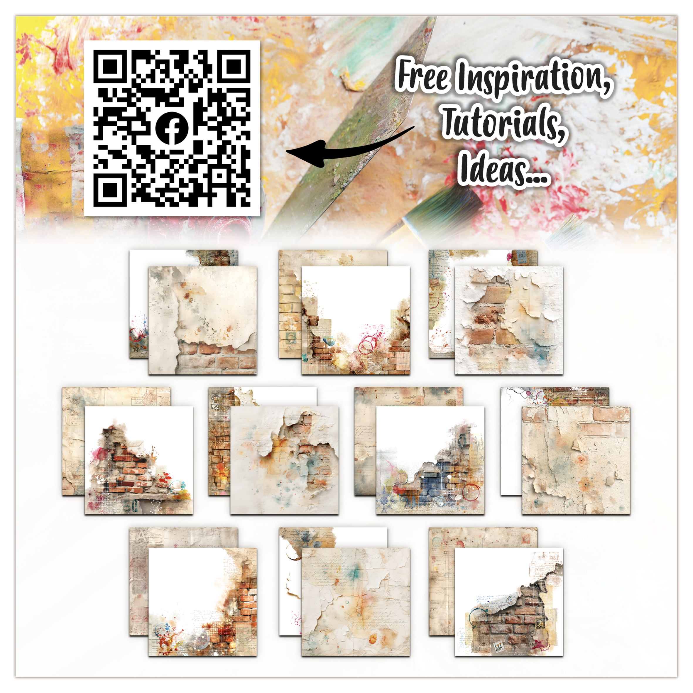 AALL and Create - 12x12 Design Paper - Surface Marks