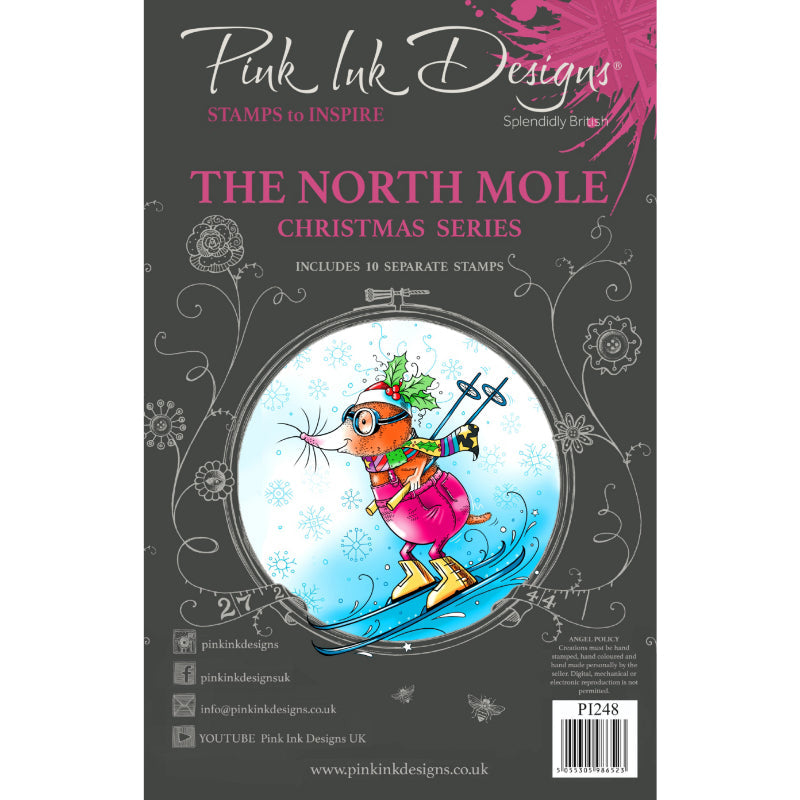 Pink Ink Designs The North Mole 6 in x 8 in Clear Stamp Set