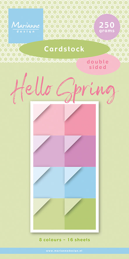 Marianne Design 6x12 Cardstock - Hello Spring