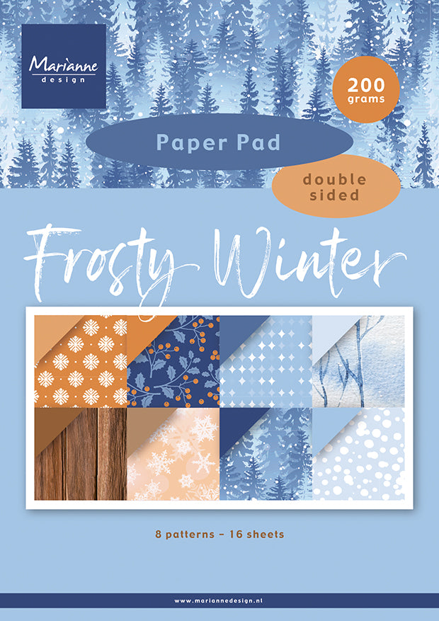 Marianne Design A4 Paper Pad - Frosty Winter