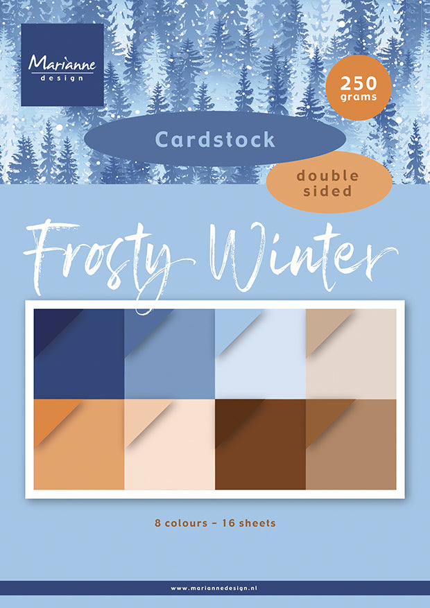 Marianne Design A4 Cardstock - Frosty Winter