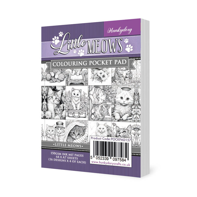 Colouring Pocket Pads - Little Meows