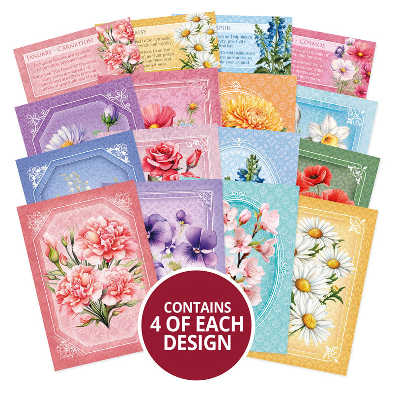 Birth Flowers Pocket Pad