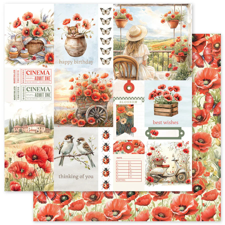 Poppy Garden 12x12 Paper Collection 34620