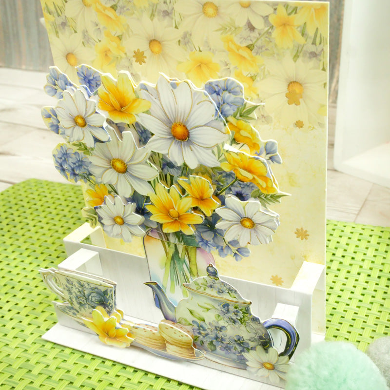 Pop-Up Stepper Cards - A Bouquet for You