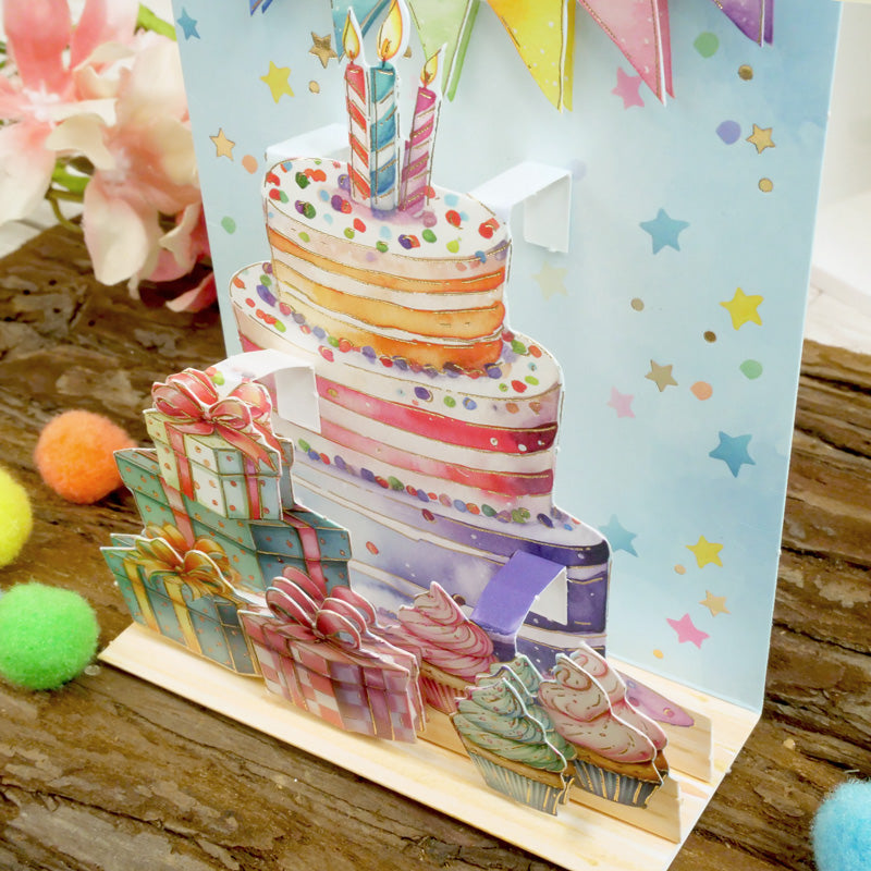 Pop-Up Stepper Cards - Make A Wish!