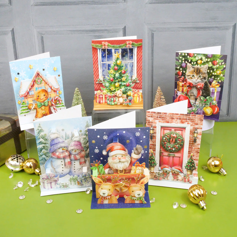 Christmas Pop-Up Stepper Cards - Set 1