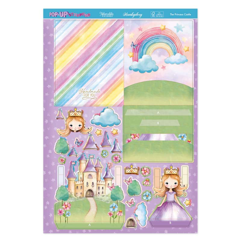 Pop-Up Stepper Cards - The Princess Castle