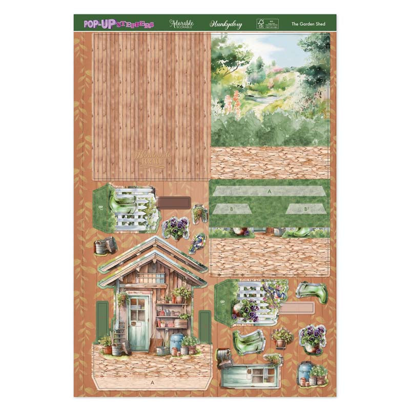 Pop-Up Stepper Cards - The Garden Shed