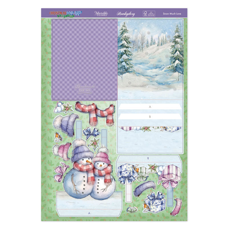 Christmas Pop-Up Stepper Card - Snow Much Love