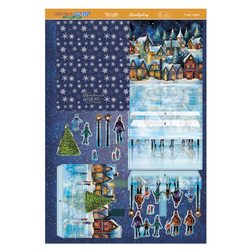 Christmas Pop-Up Stepper Card - Frosty Nights