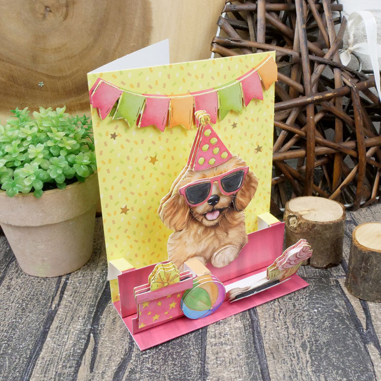 Pop-Up Stepper Card - Pawtry Time!