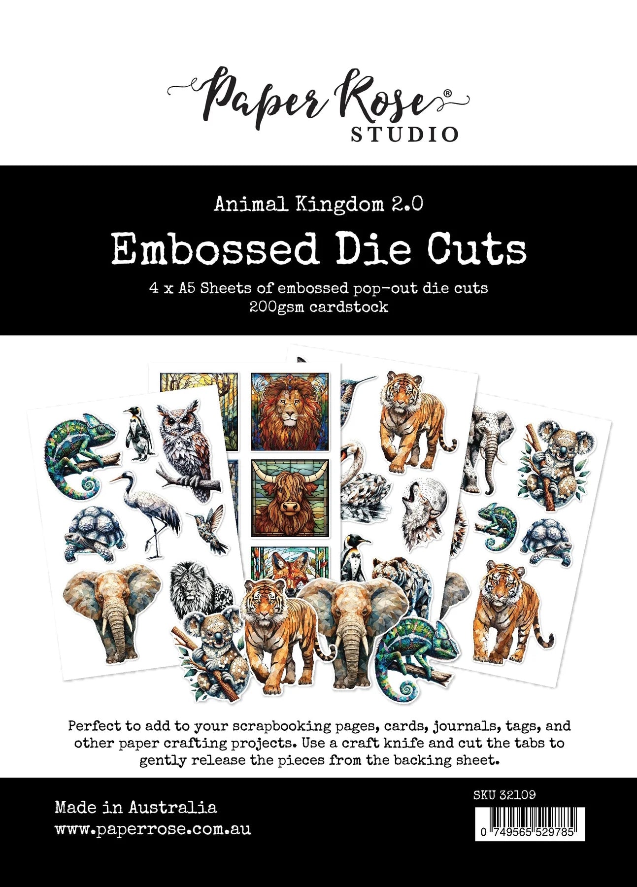 Animal Kingdom 2.0 Embossed Die Cuts 32109