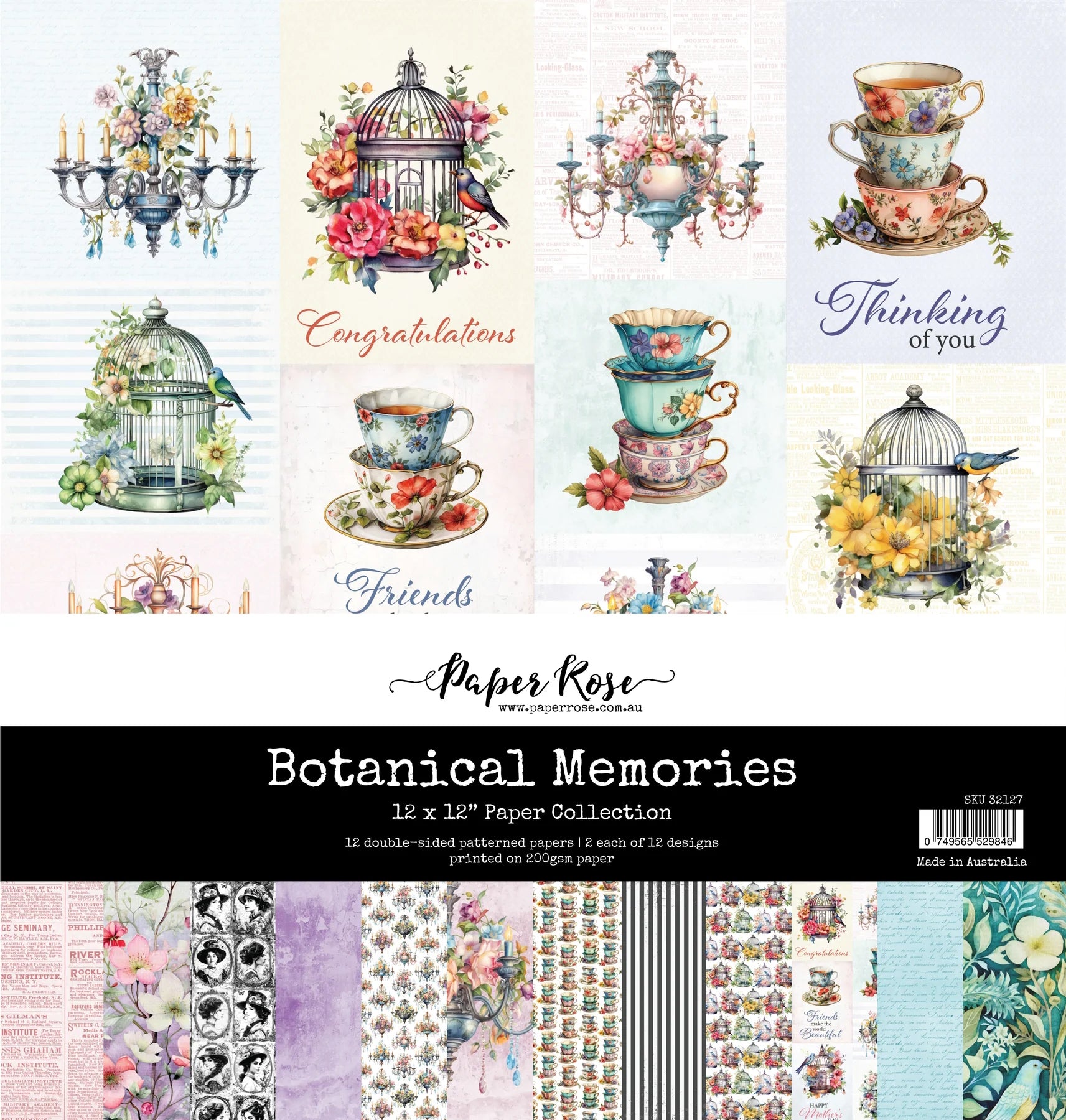 Botanical Memories 12x12 Paper Collection 32127