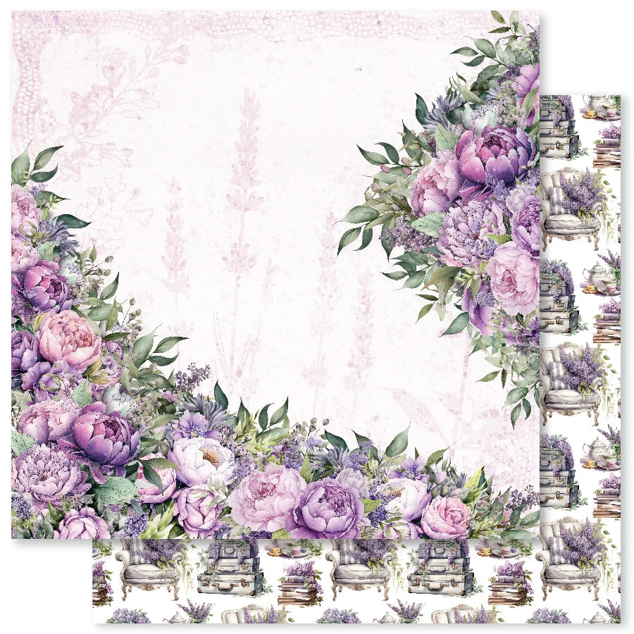 Lavender & Roses B 12x12 Paper (12pc Bulk Pack) 32169