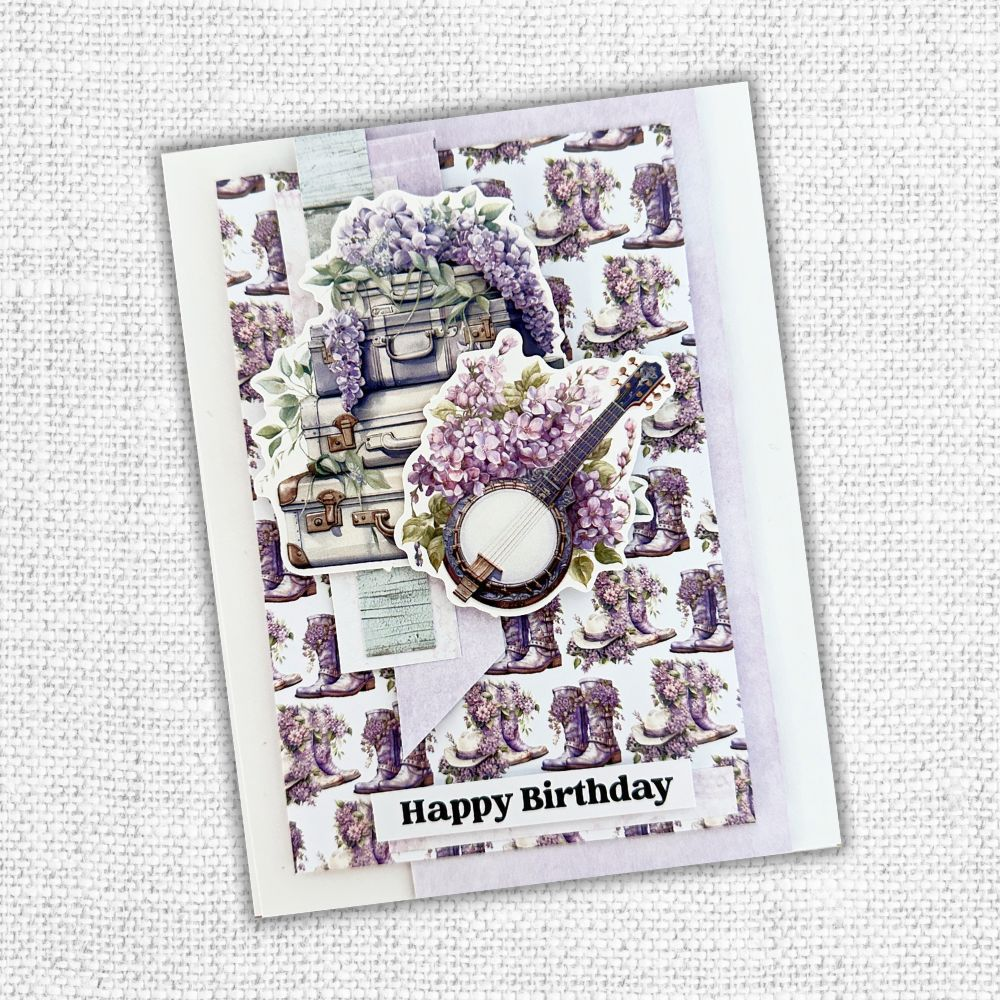 Lavender & Roses Ephemera Embossed Die Cuts 32193