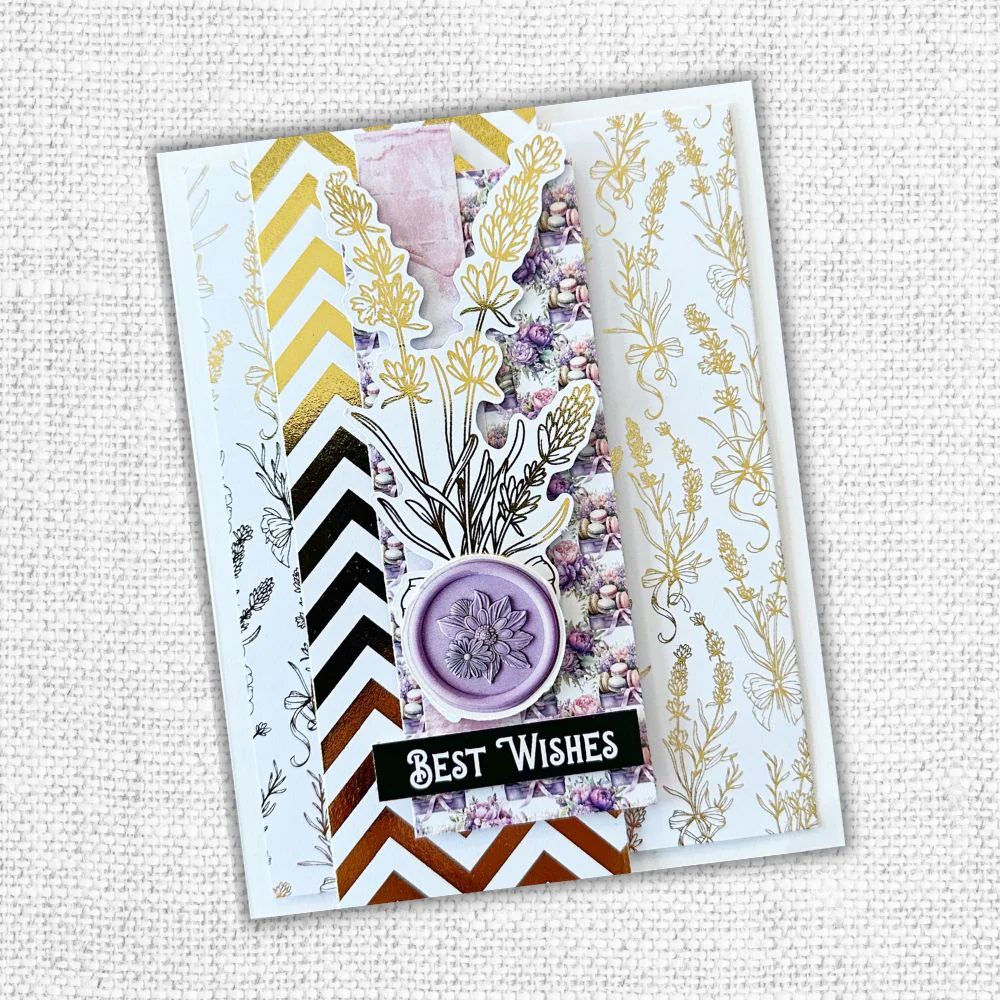 Lavender & Roses - Gold Foil 6x6 Paper Collection 32241