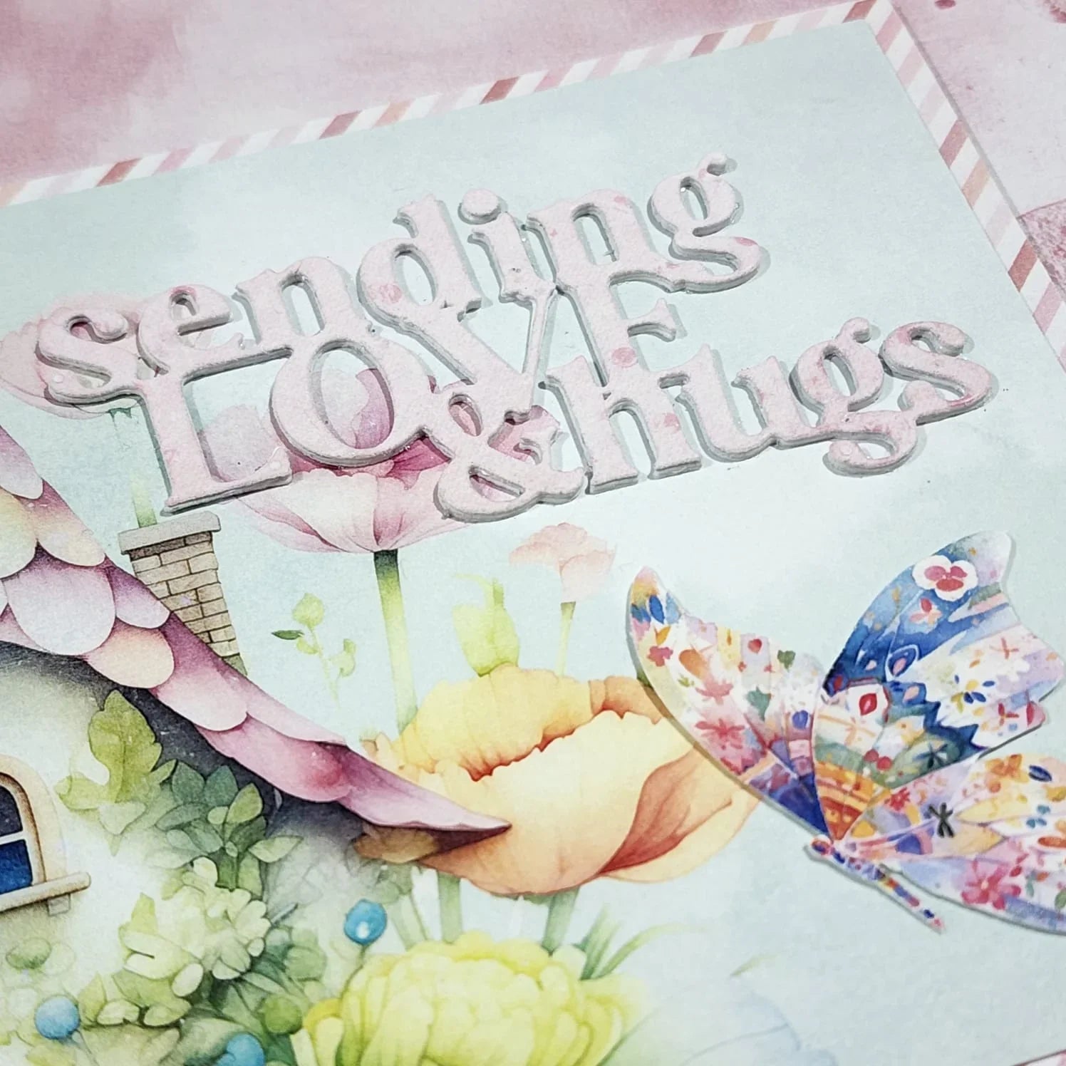 Sending Love & Hugs Metal Cutting Die 33861