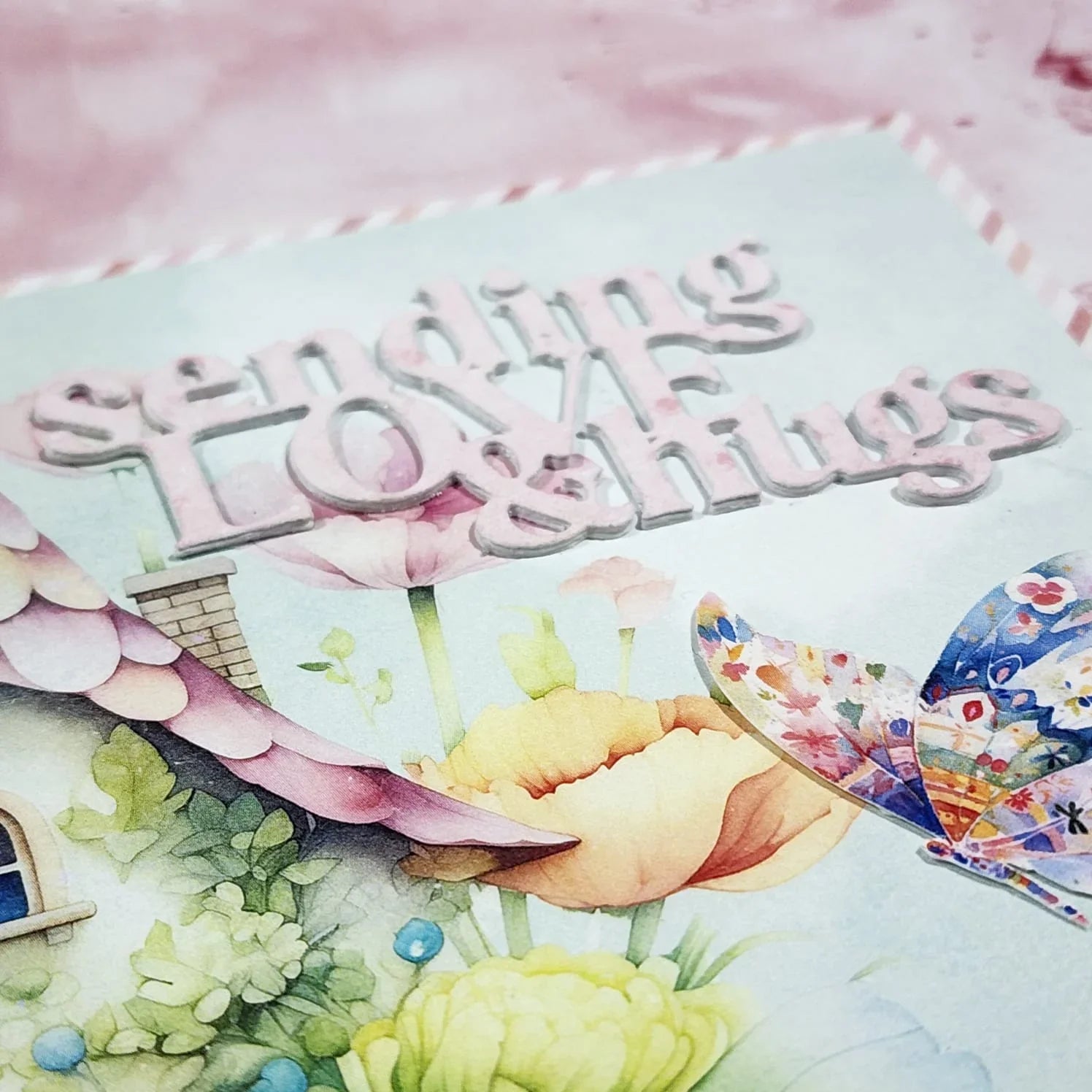 Sending Love & Hugs Metal Cutting Die 33861