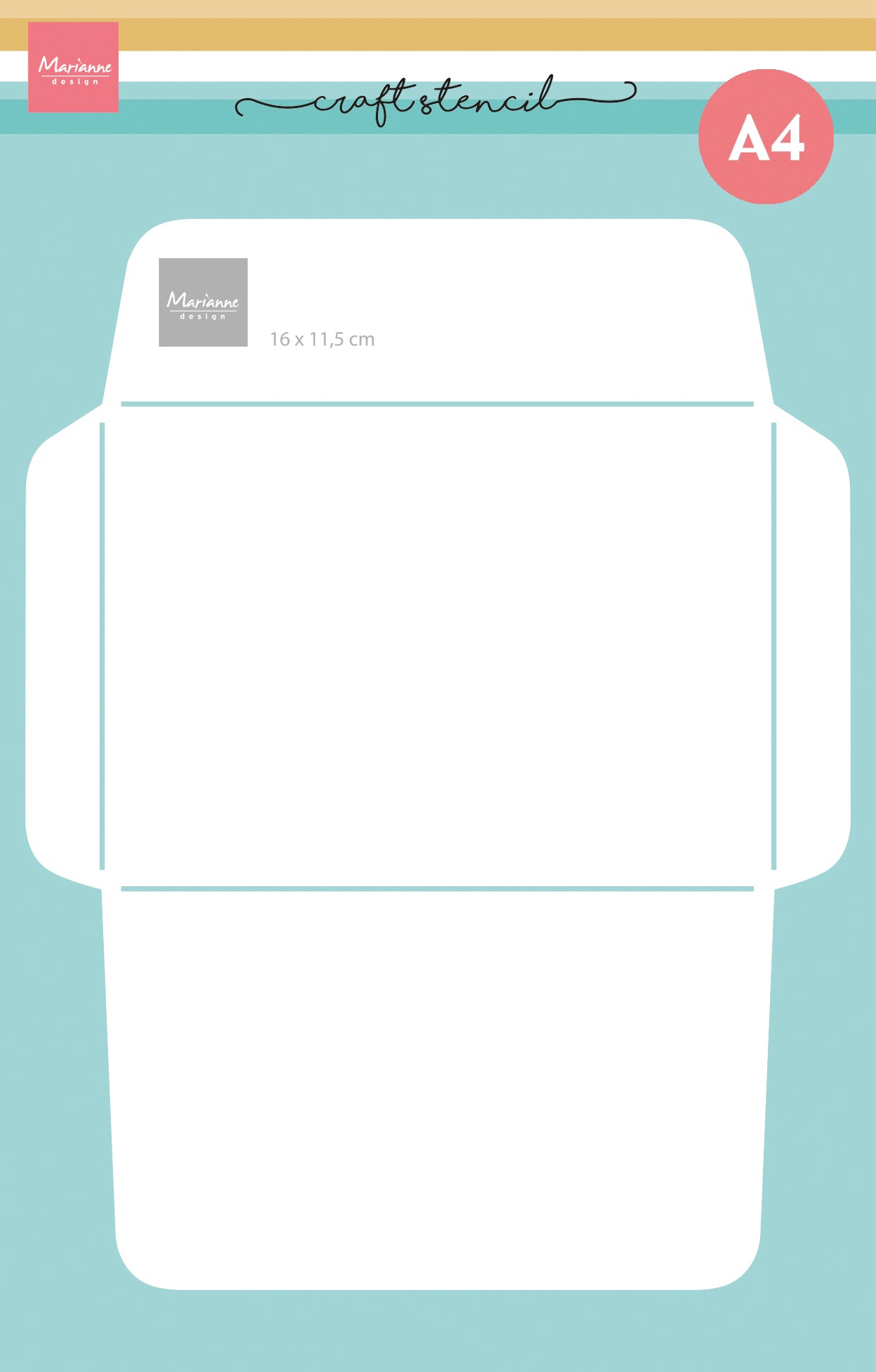 Marianne Design Craft Stencil - Envelope 11.5 x 16 cm