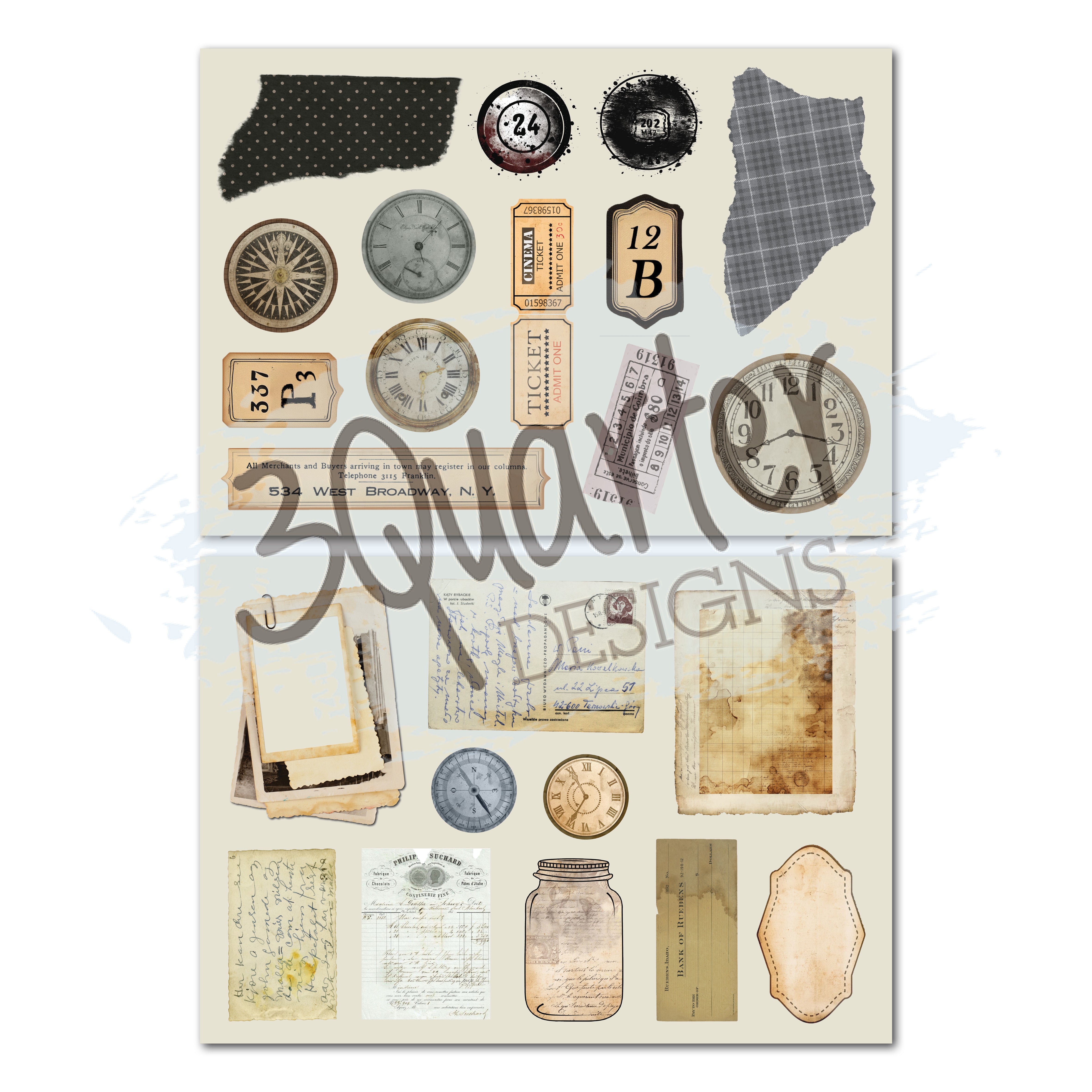 3Quarter Designs Paper Tales 8x8 Paper Pack & Diecuts Set