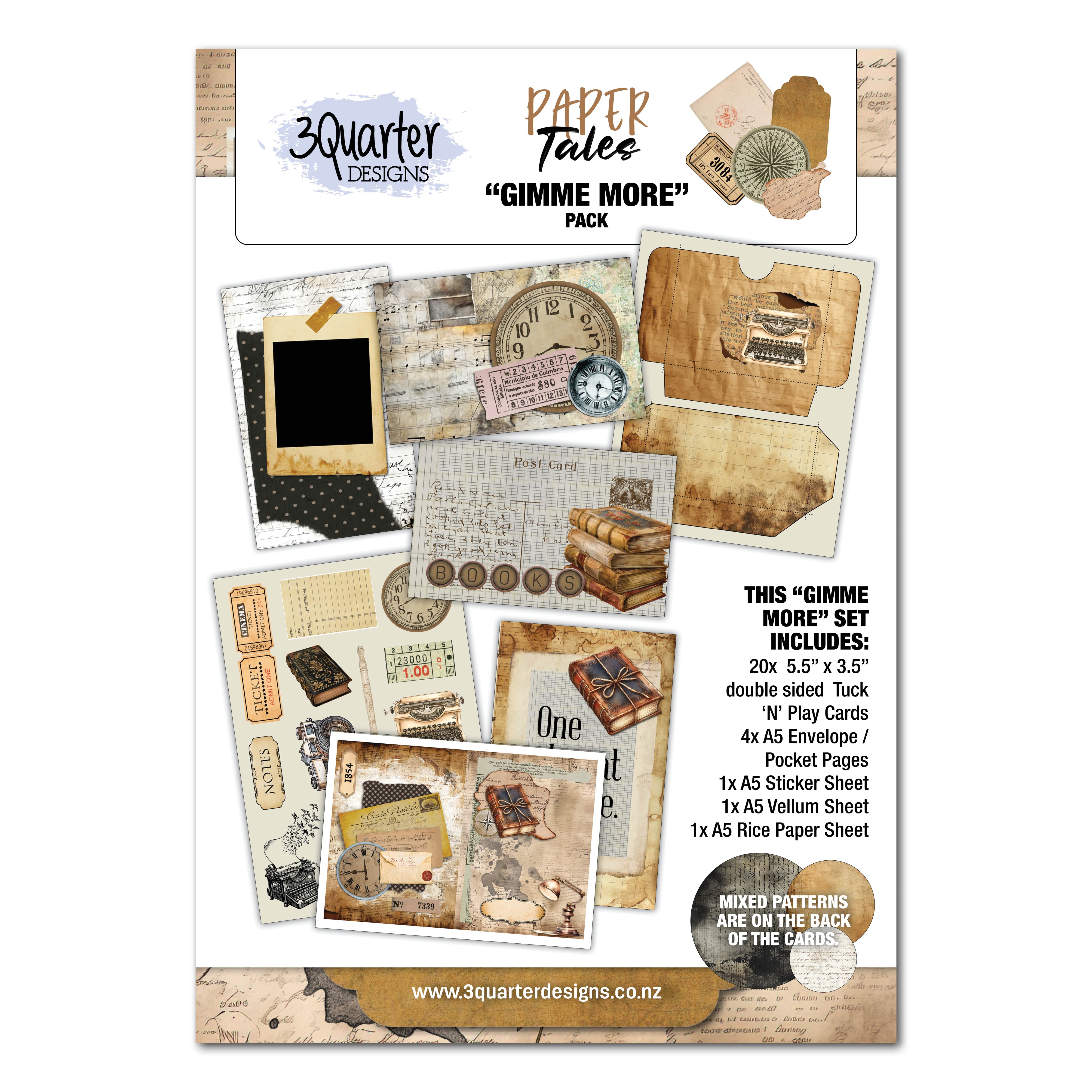 3Quarter Designs Paper Tales - Gimme More Pack