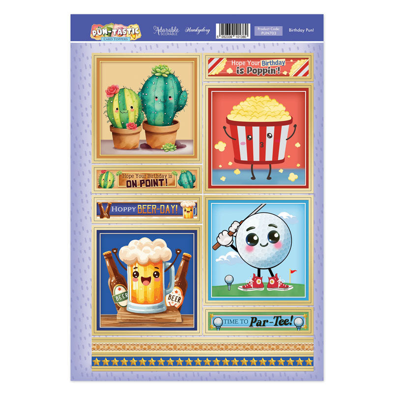 Pun-tastic Topper Sheet - Birthday Pun!