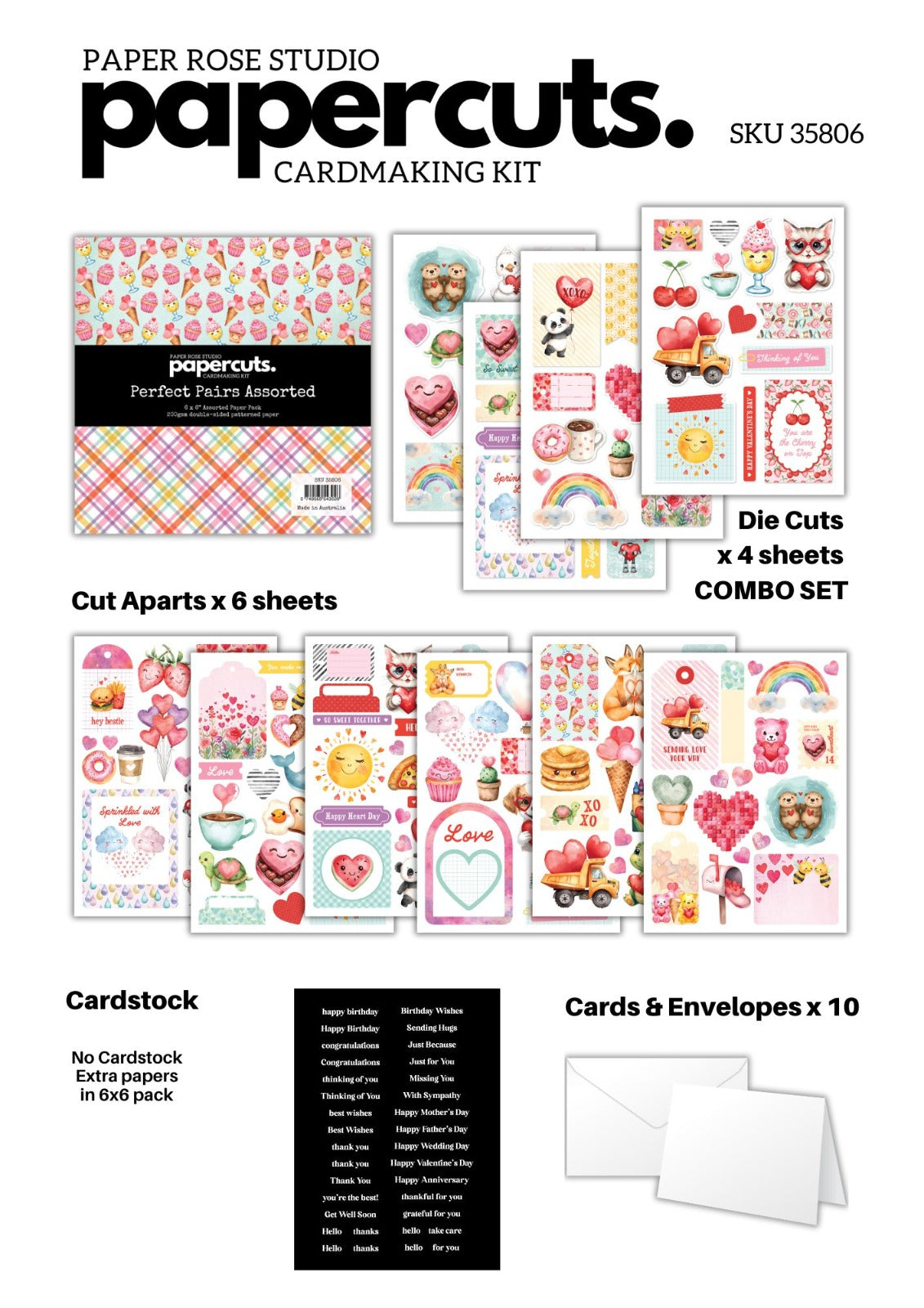 Perfect Pairs Papercuts Cardmaking Kit 35806