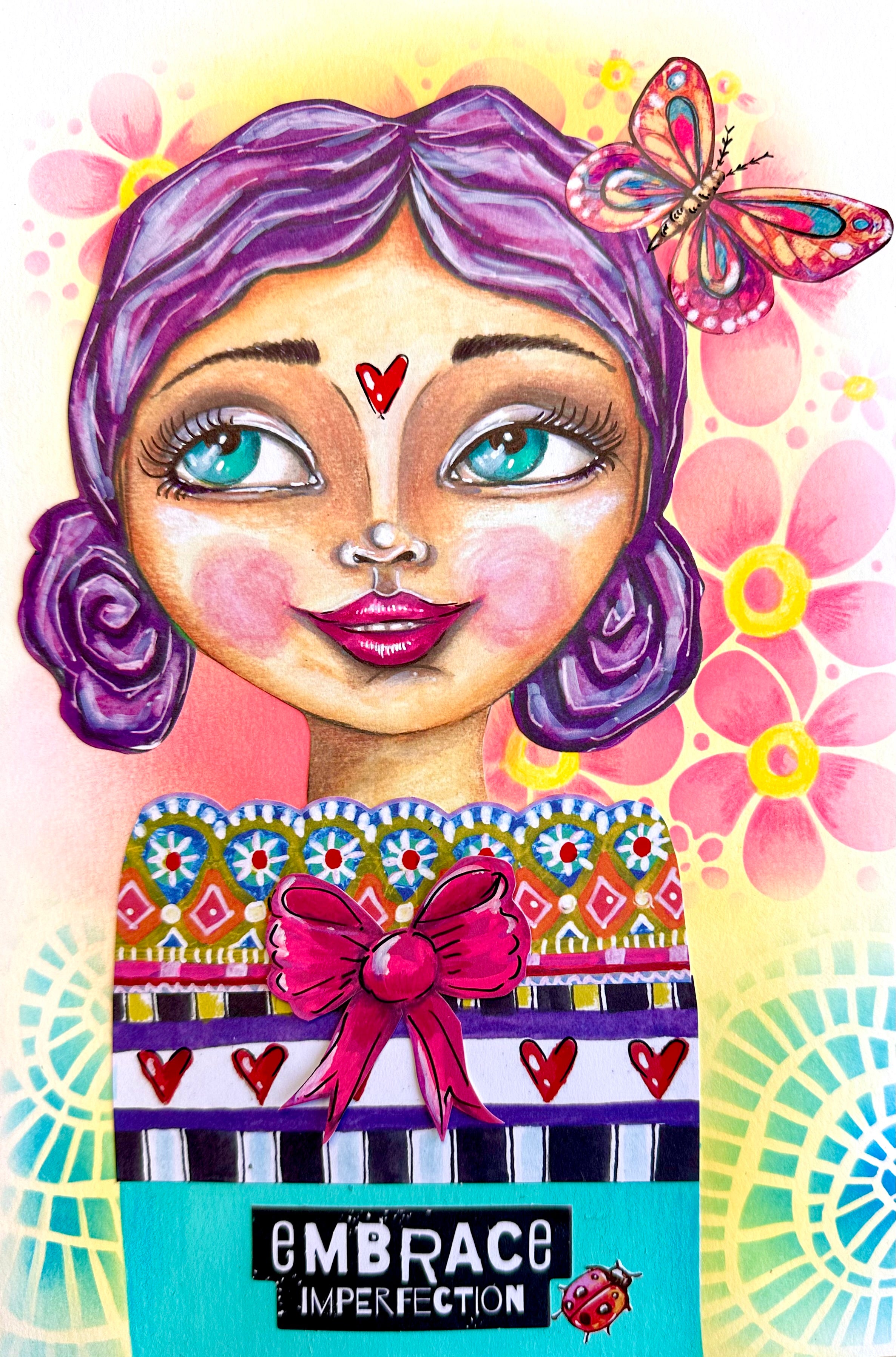 ABM Mask Funky Spiral Art by Marlene 1 Piece